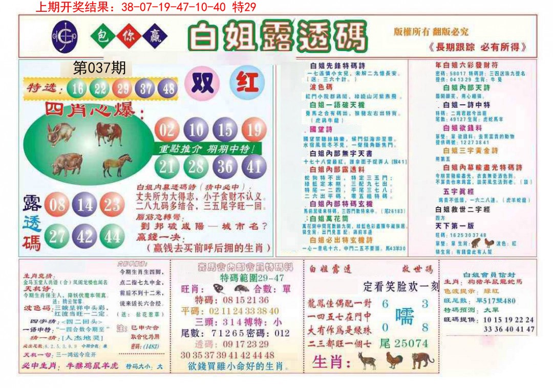 2025037期马会专刊B