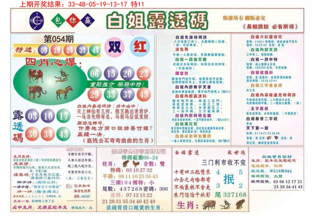 2025054期马会专刊B