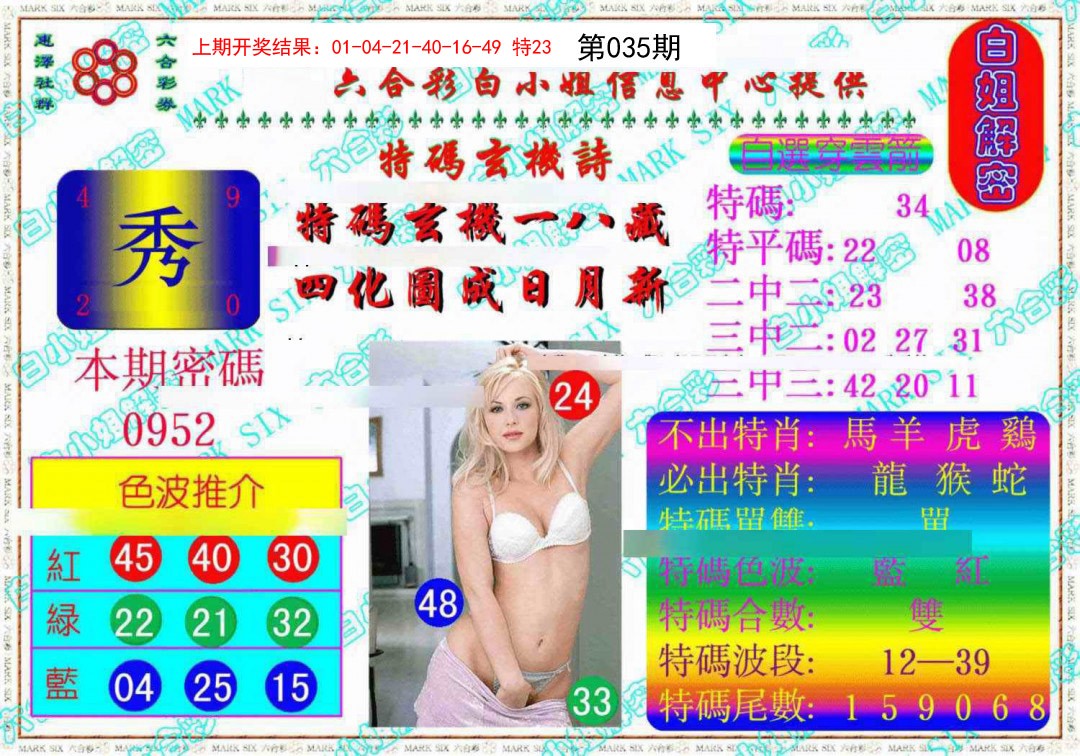 2025035期白姐解密《另版》