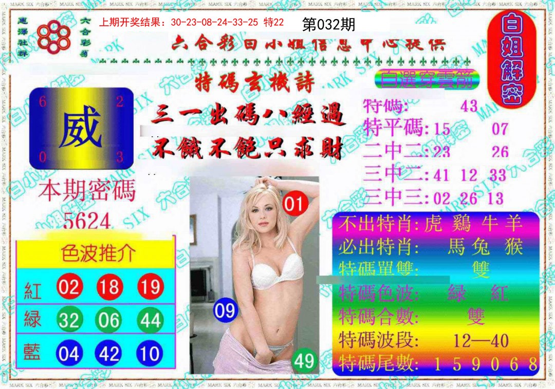 2025032期白姐解密《另版》