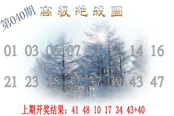 2025040期高级内部绝杀
