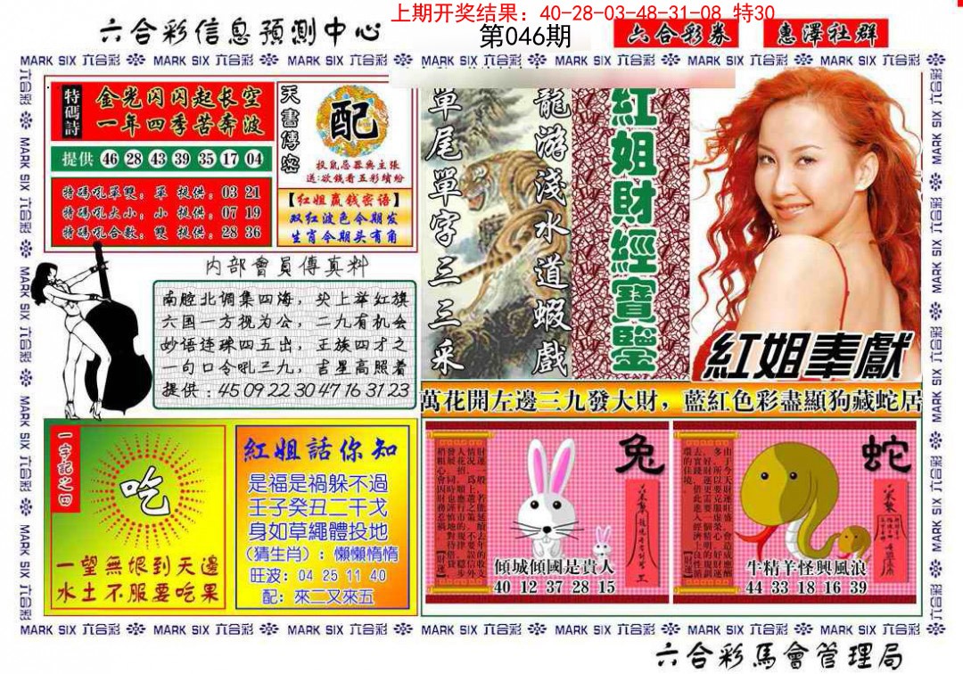2025046期红姐财经宝鉴