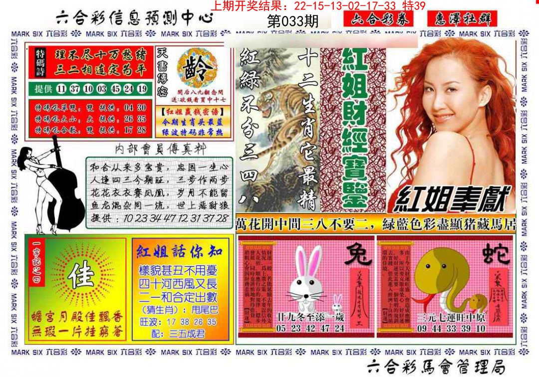 2025033期红姐财经宝鉴