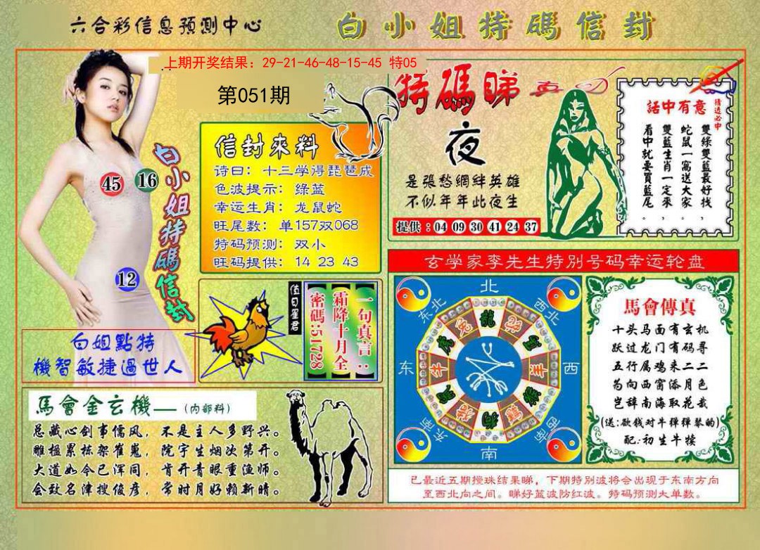 2025051期白小姐特码信封