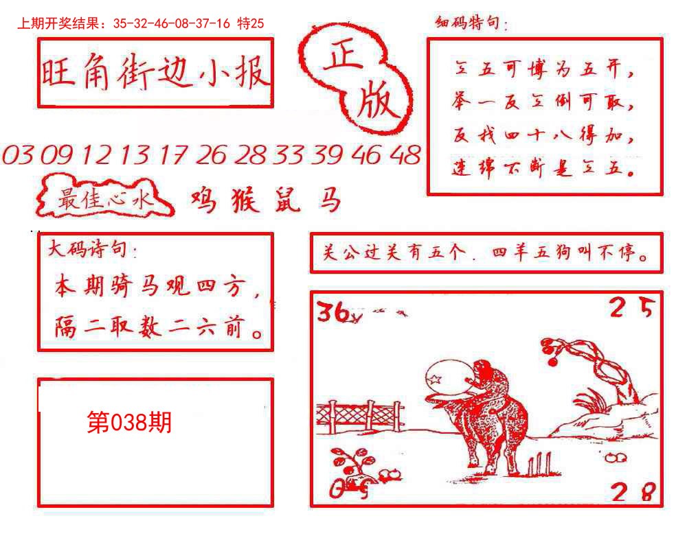 2025038期旺角街边小报