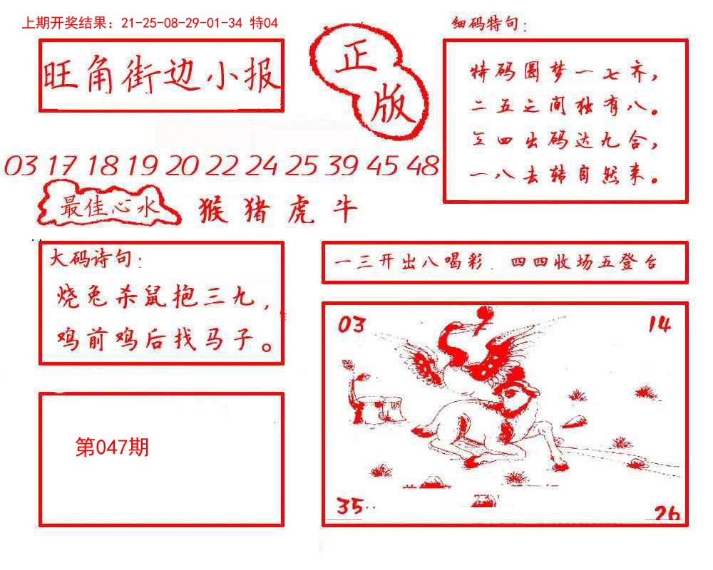 2025047期旺角街边小报