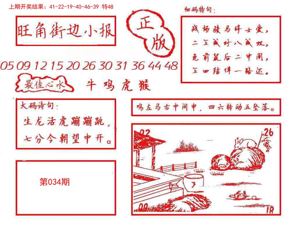 2025034期旺角街边小报