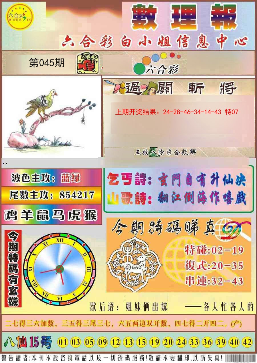 2025045期九龙数理报