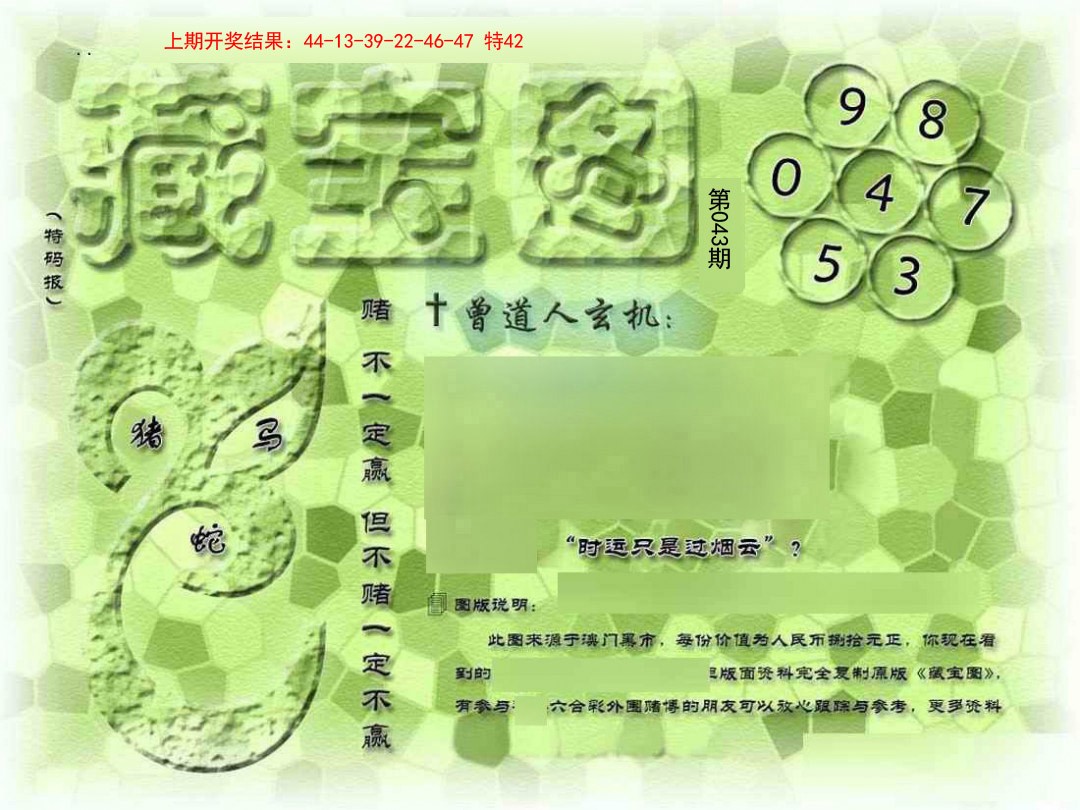 2025043期假新藏宝图