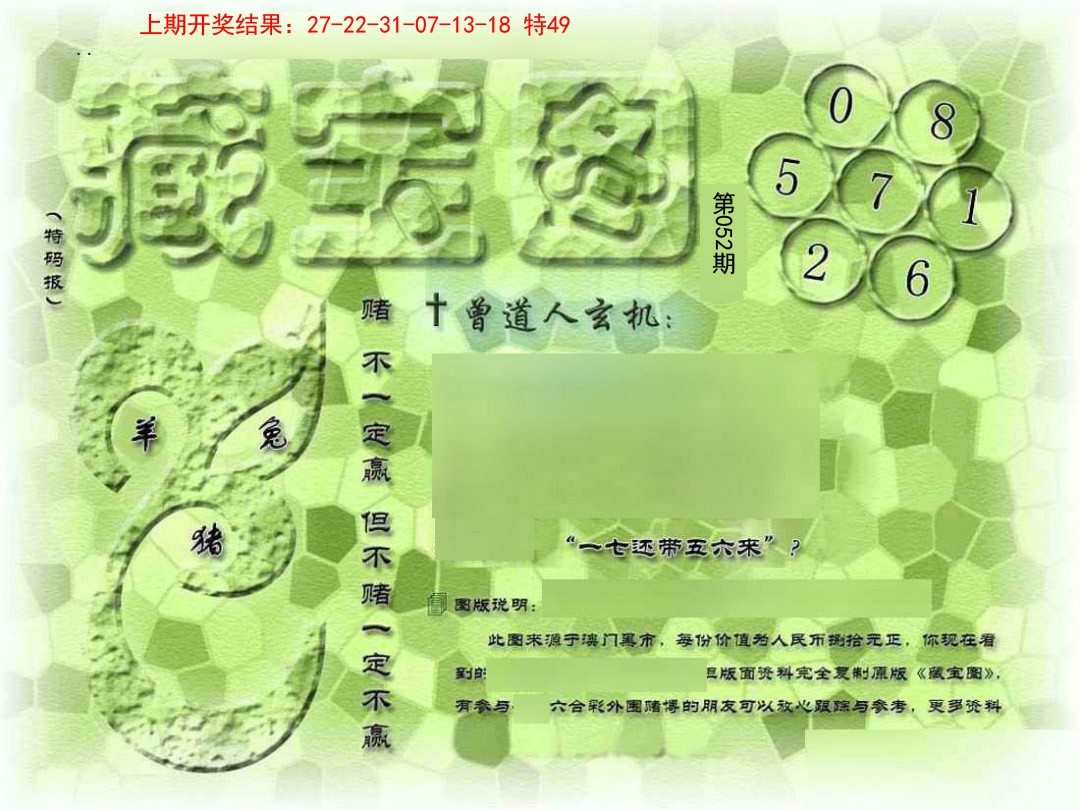 2025052期假新藏宝图