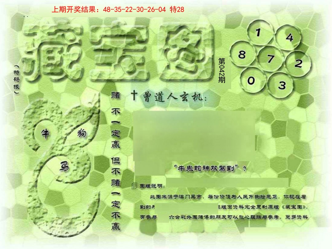 2025042期假新藏宝图