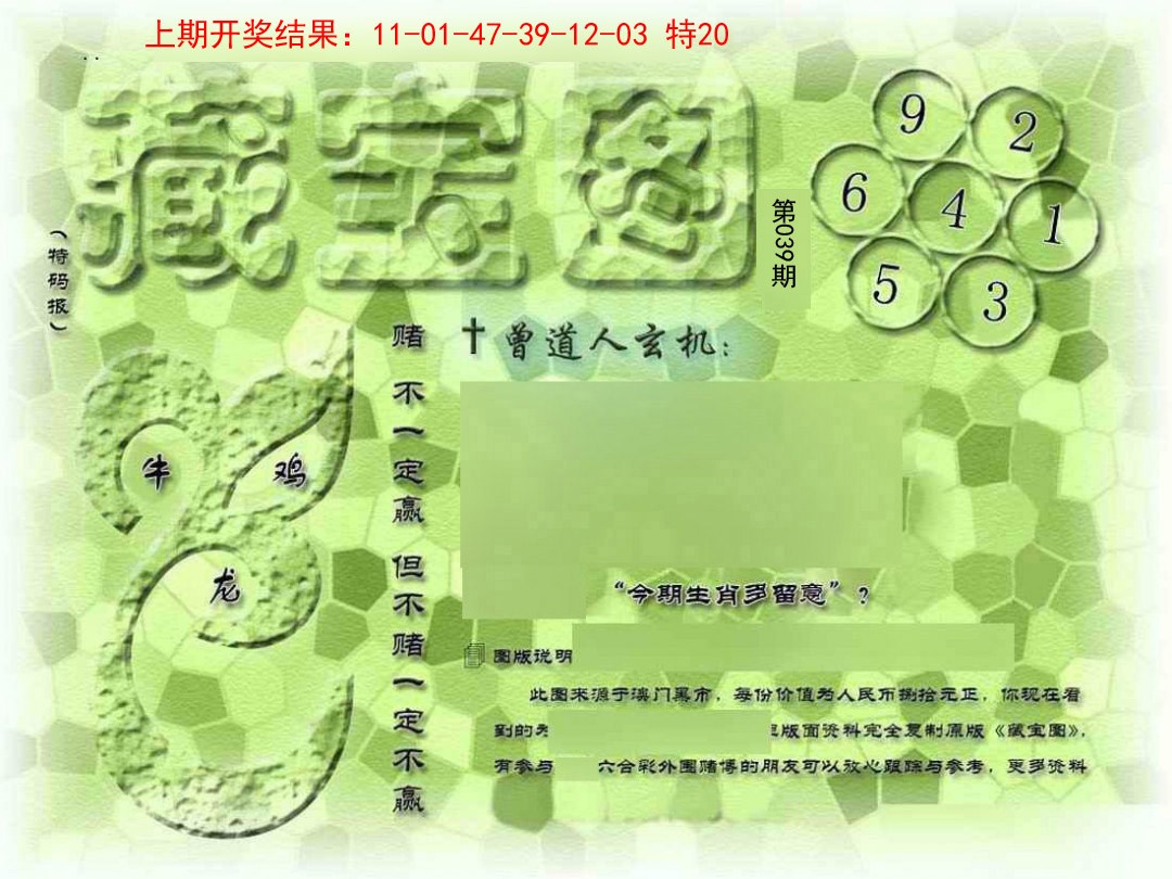2025039期假新藏宝图