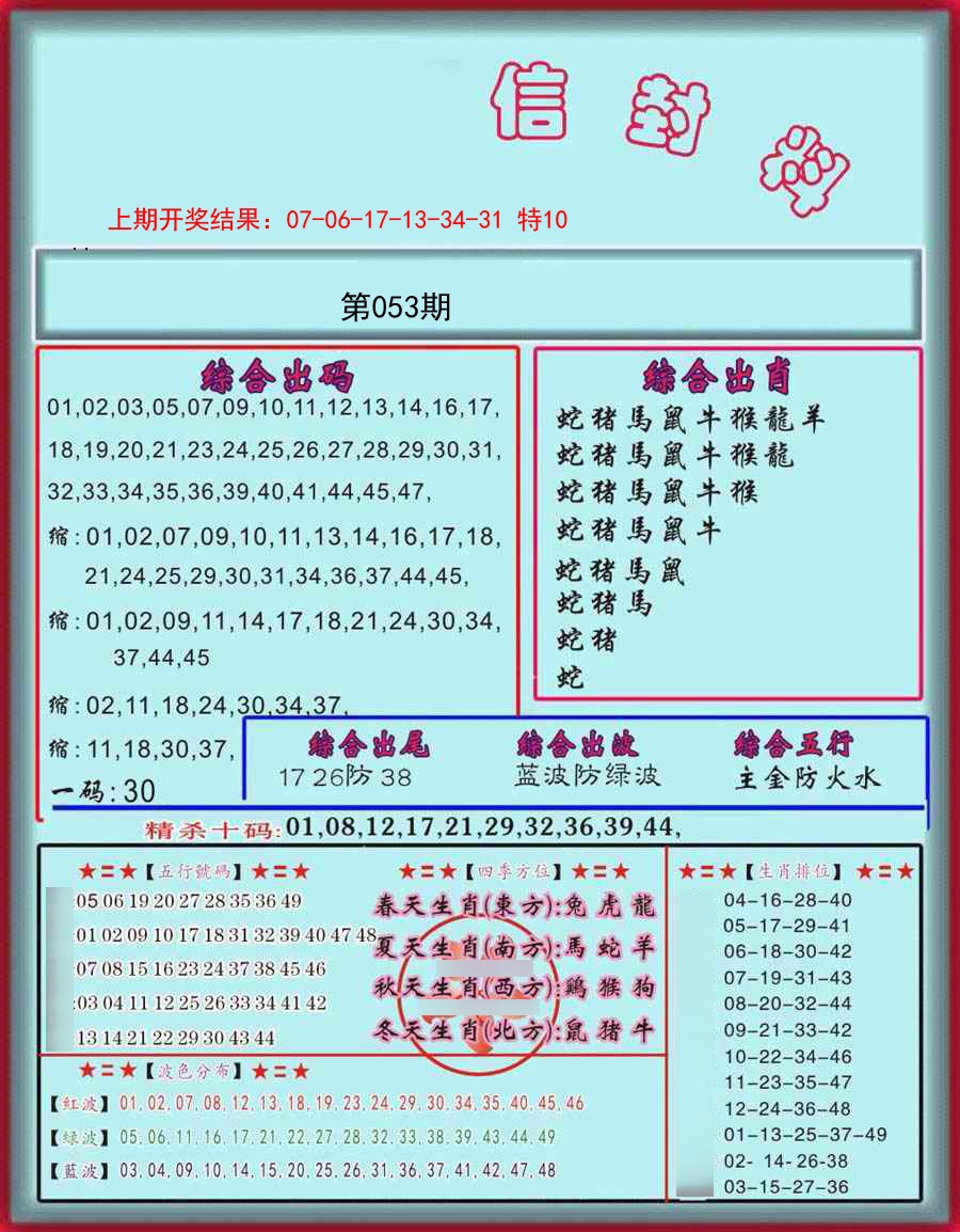 2025053期信封料
