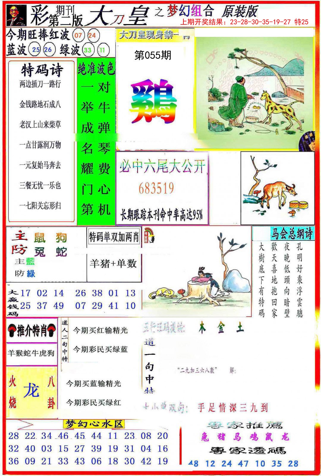 2025055期大刀皇之(梦幻组合)