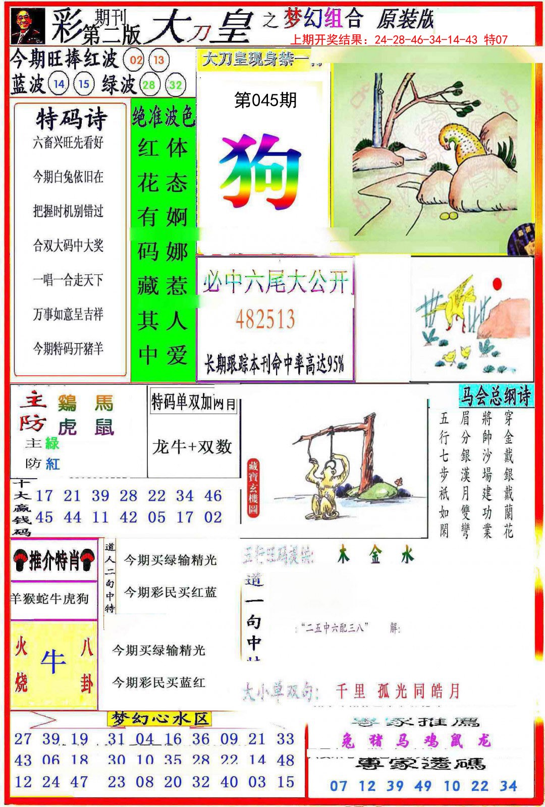 2025045期大刀皇之(梦幻组合)