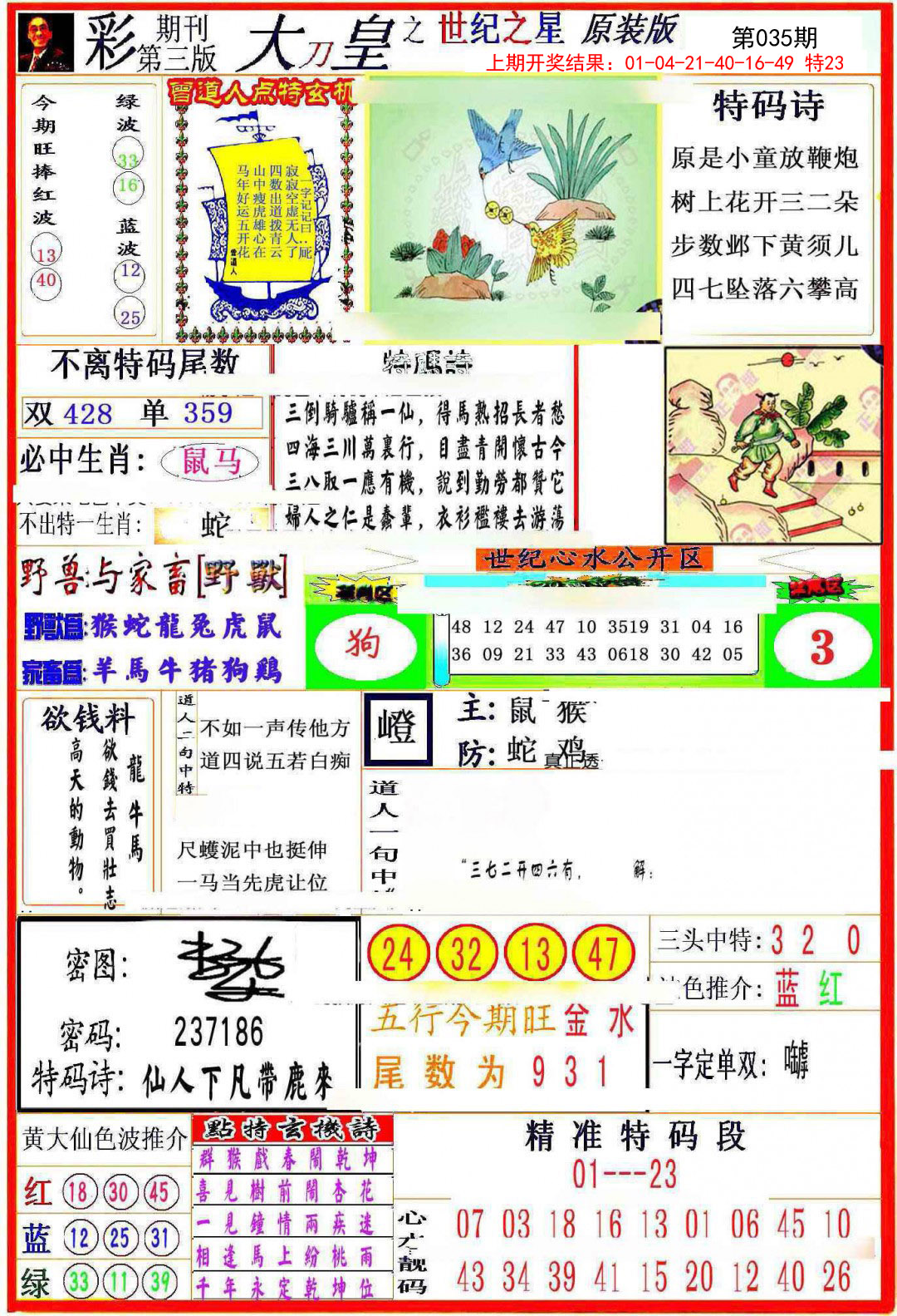2025035期大刀皇之(世纪之星)