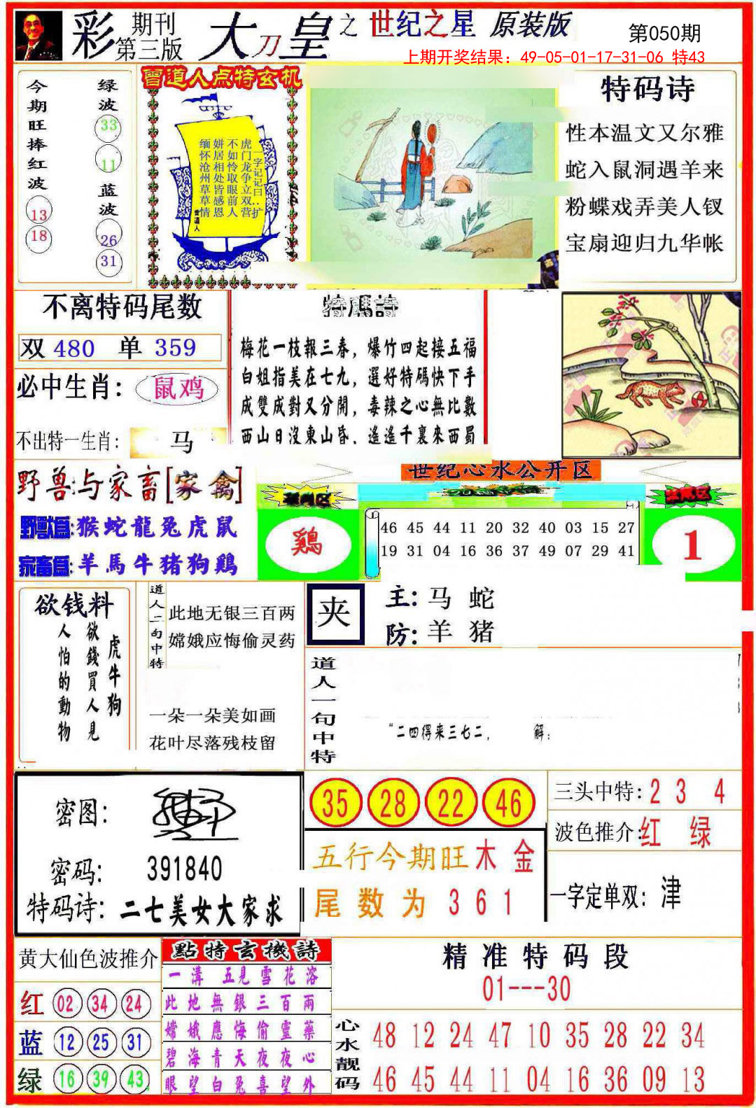2025050期大刀皇之(世纪之星)