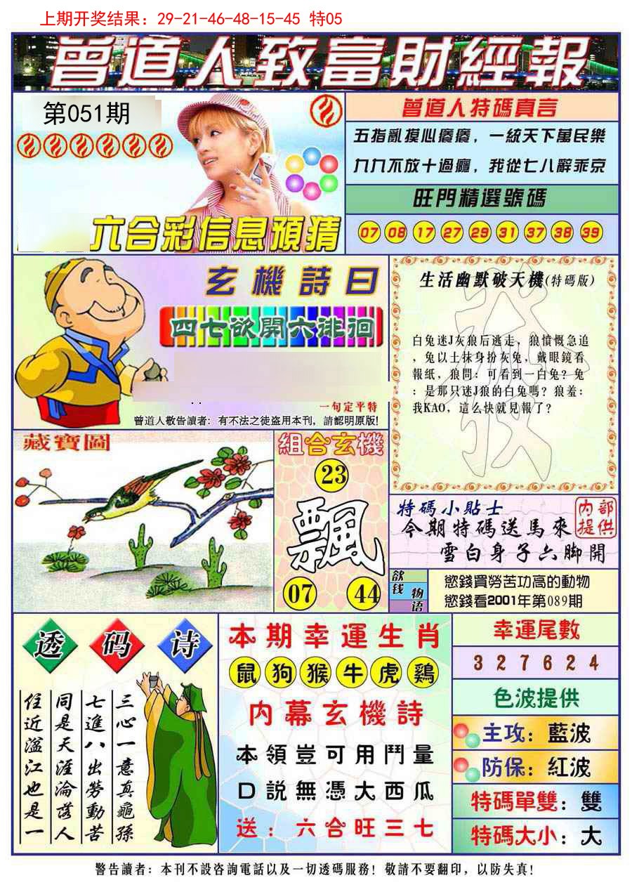 2025051期曾道人致福财经