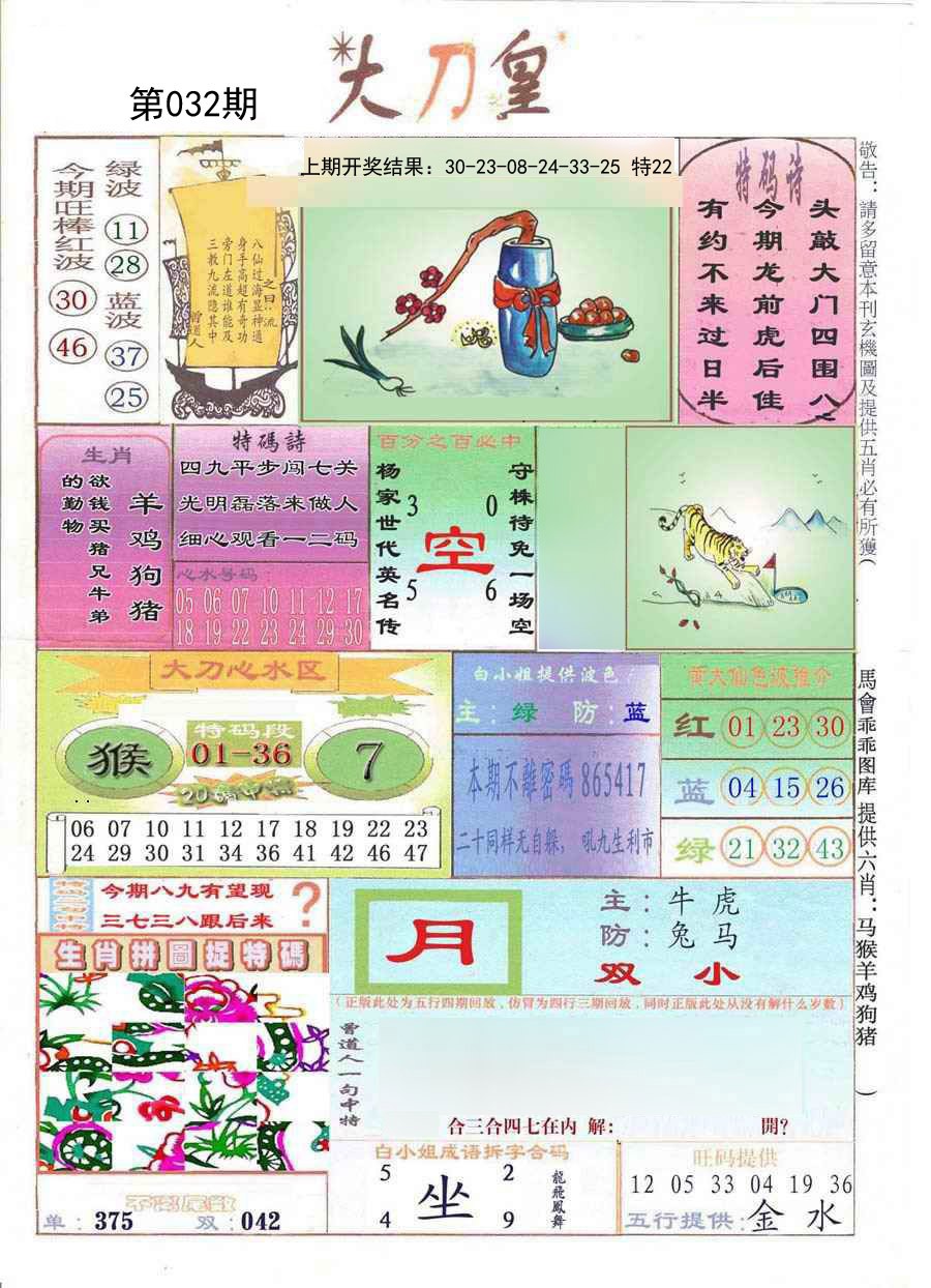 2025032期大刀皇