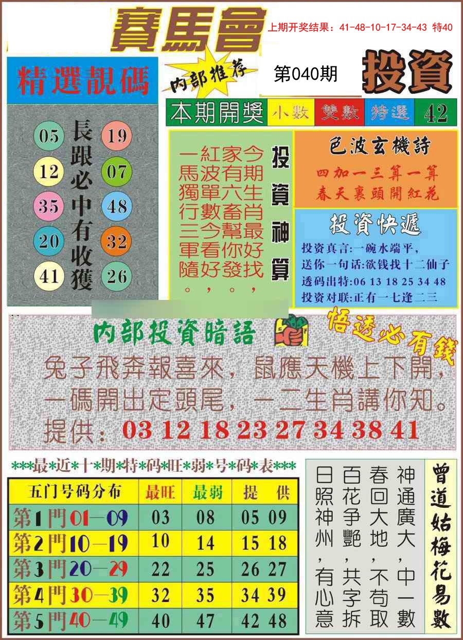 2025040期马会投资