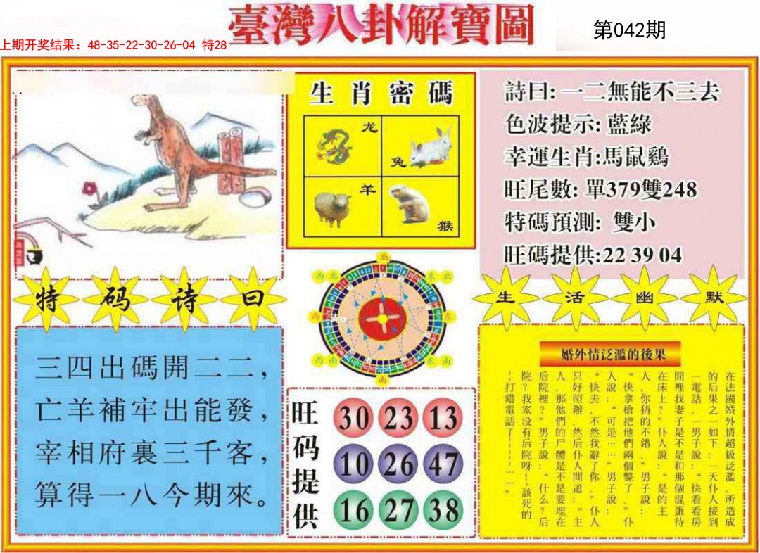 2025042期台湾八卦解宝图