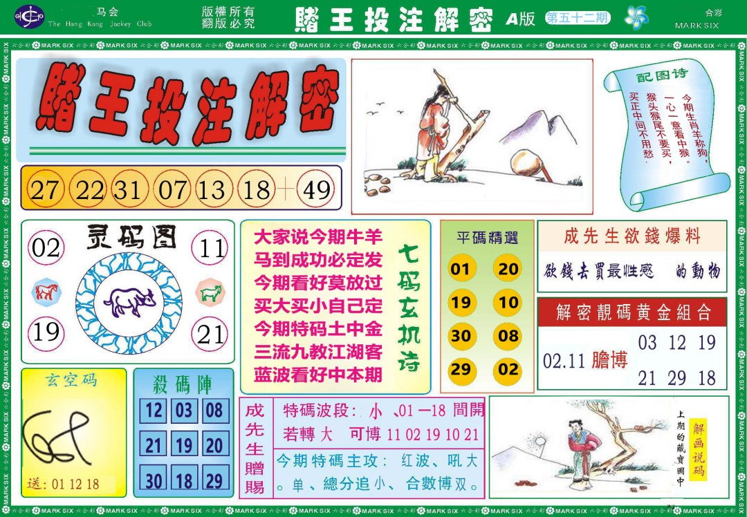 2025052期赌王投注解密