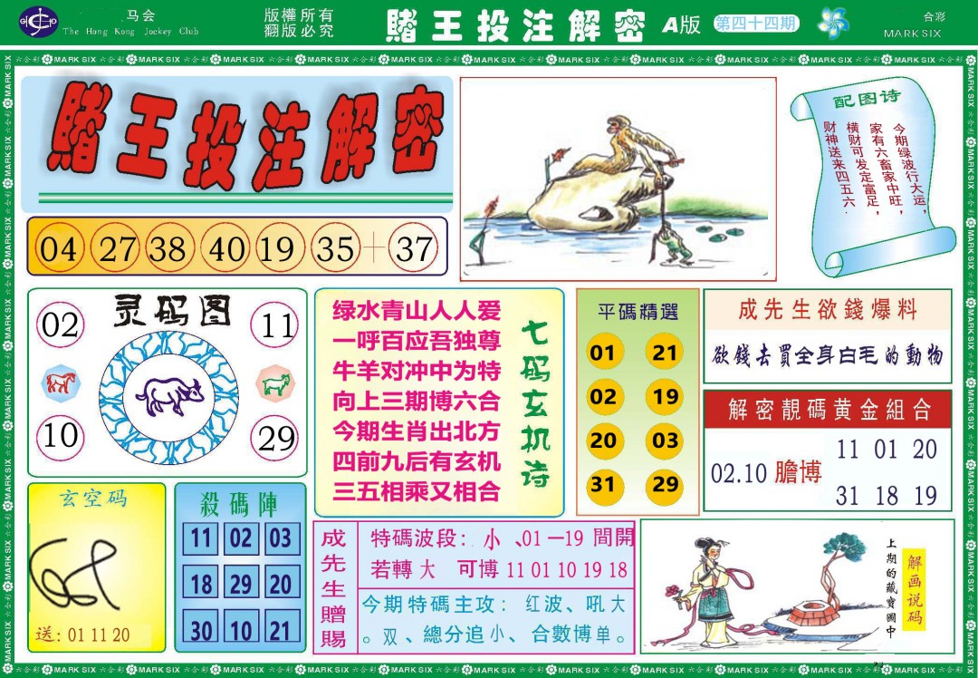 2025044期赌王投注解密