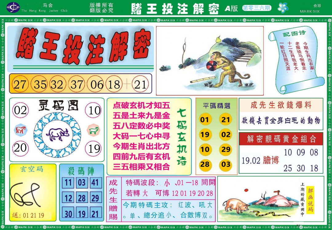 2025036期赌王投注解密