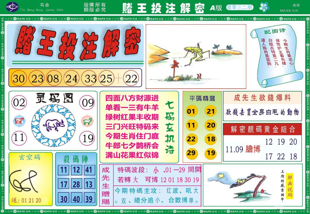 2025032期赌王投注解密