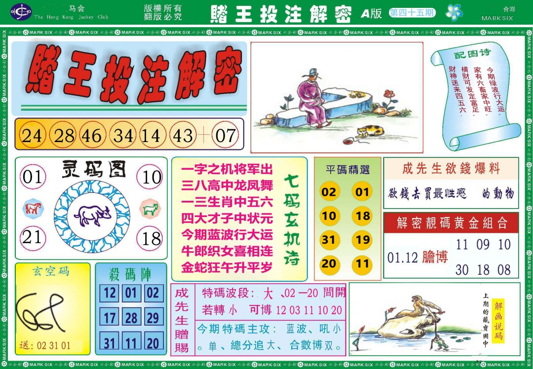 2025045期赌王投注解密
