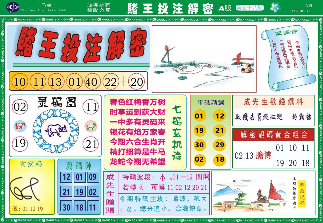 2025058期赌王投注解密