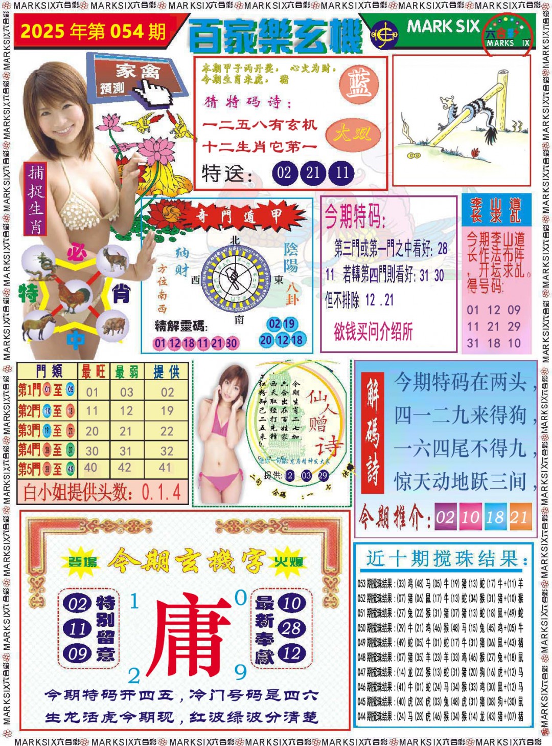 2025054期百家乐玄机