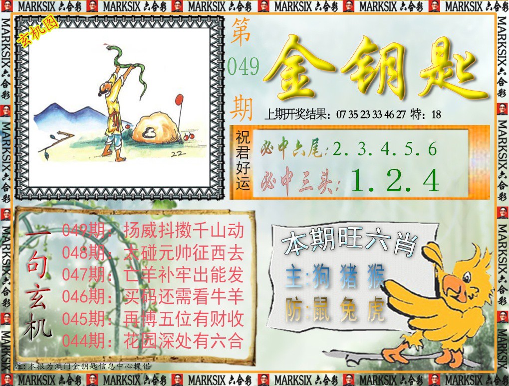 2025049期金钥匙