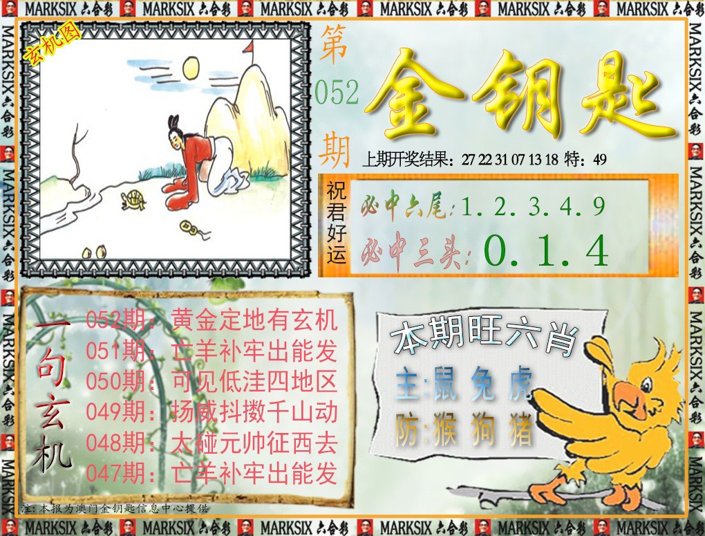 2025052期金钥匙
