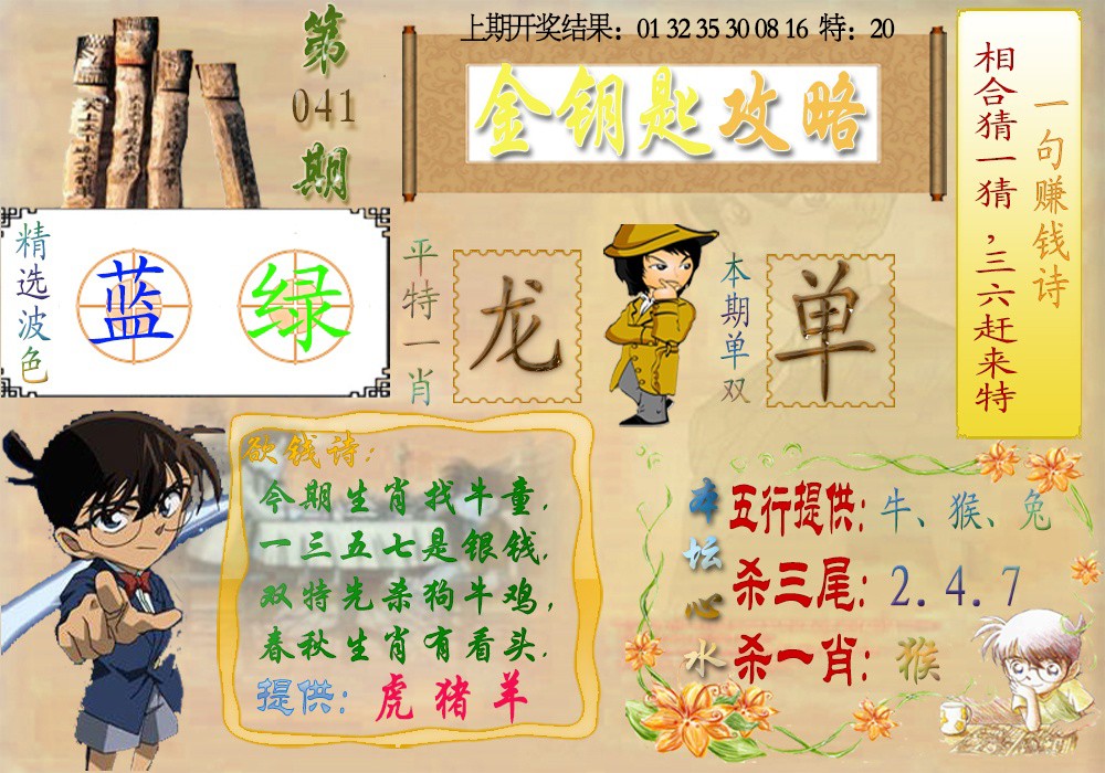 2025041期《金钥匙攻略》