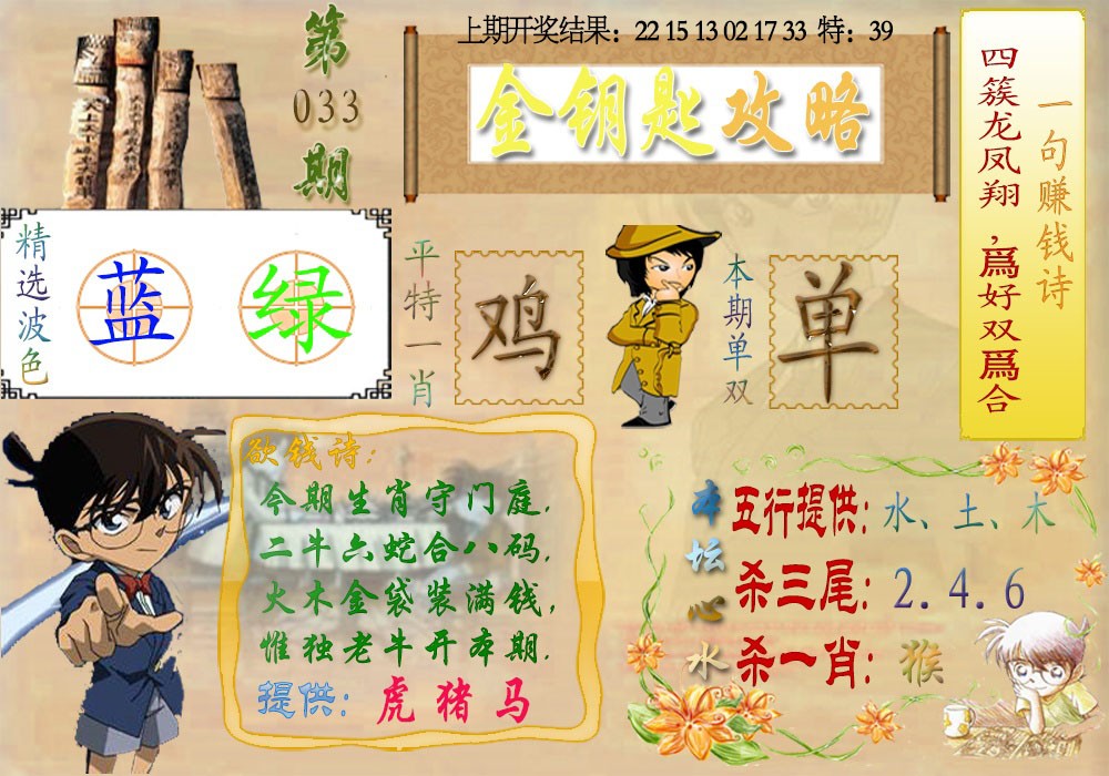2025033期《金钥匙攻略》