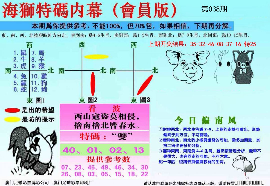 2025038期海狮特码会员报