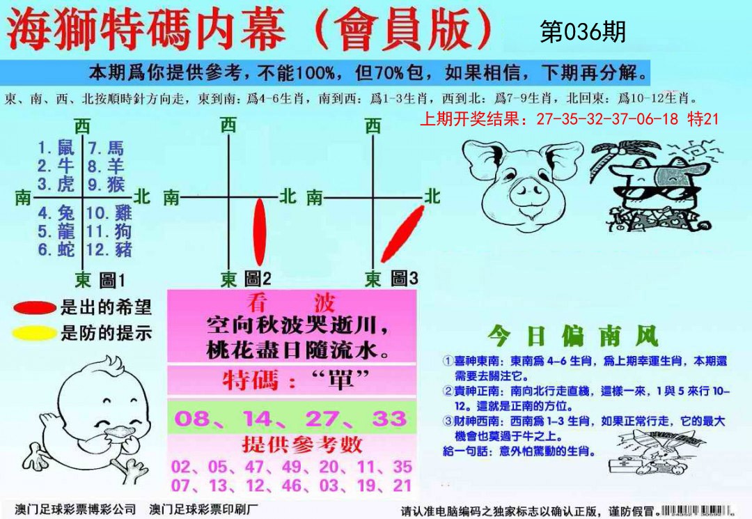 2025036期海狮特码会员报