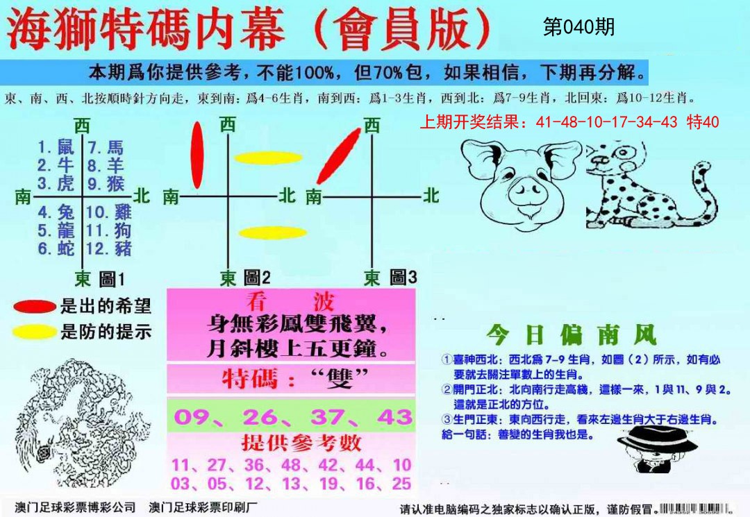 2025040期海狮特码会员报