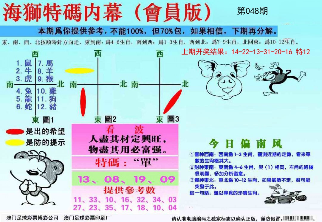 2025048期海狮特码会员报