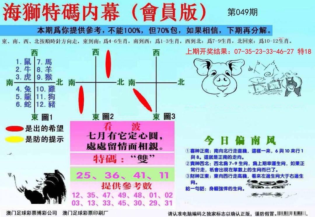 2025049期海狮特码会员报