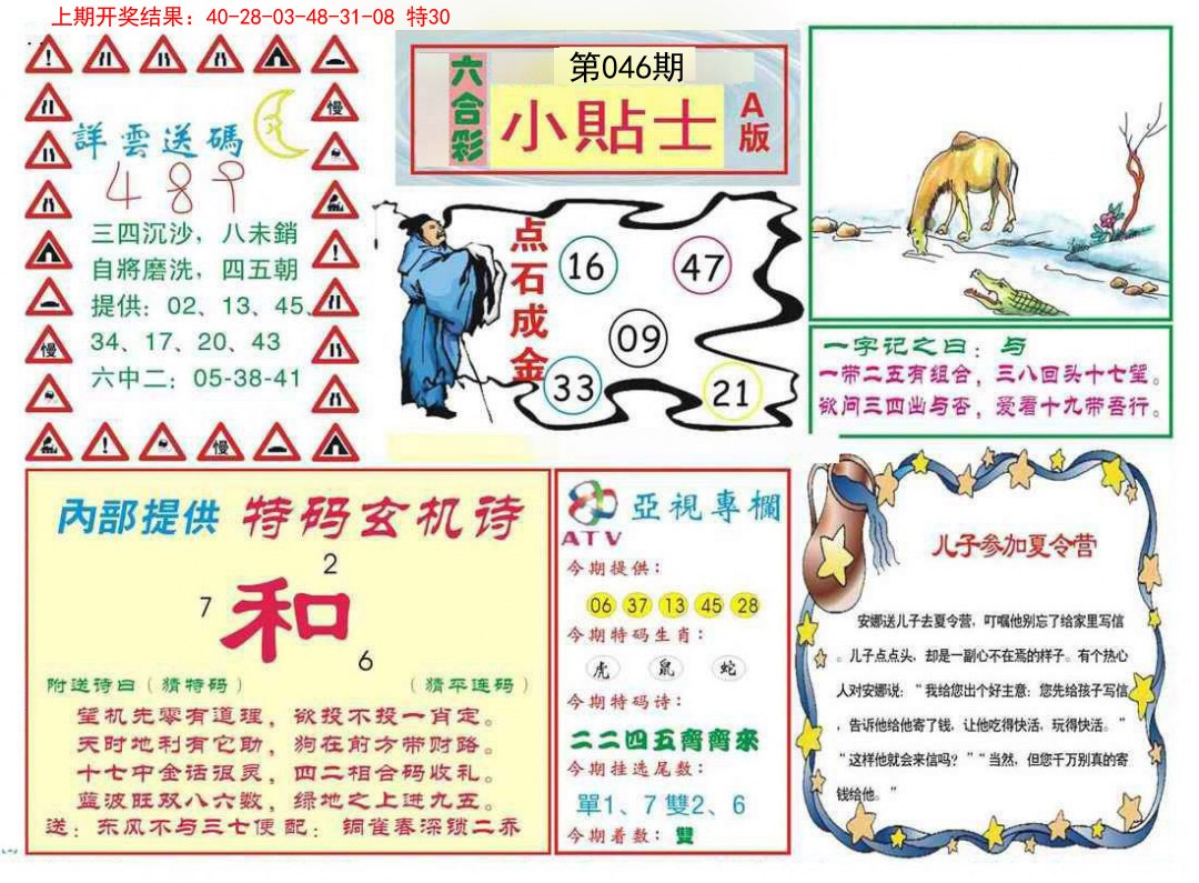 2025046期小贴士A