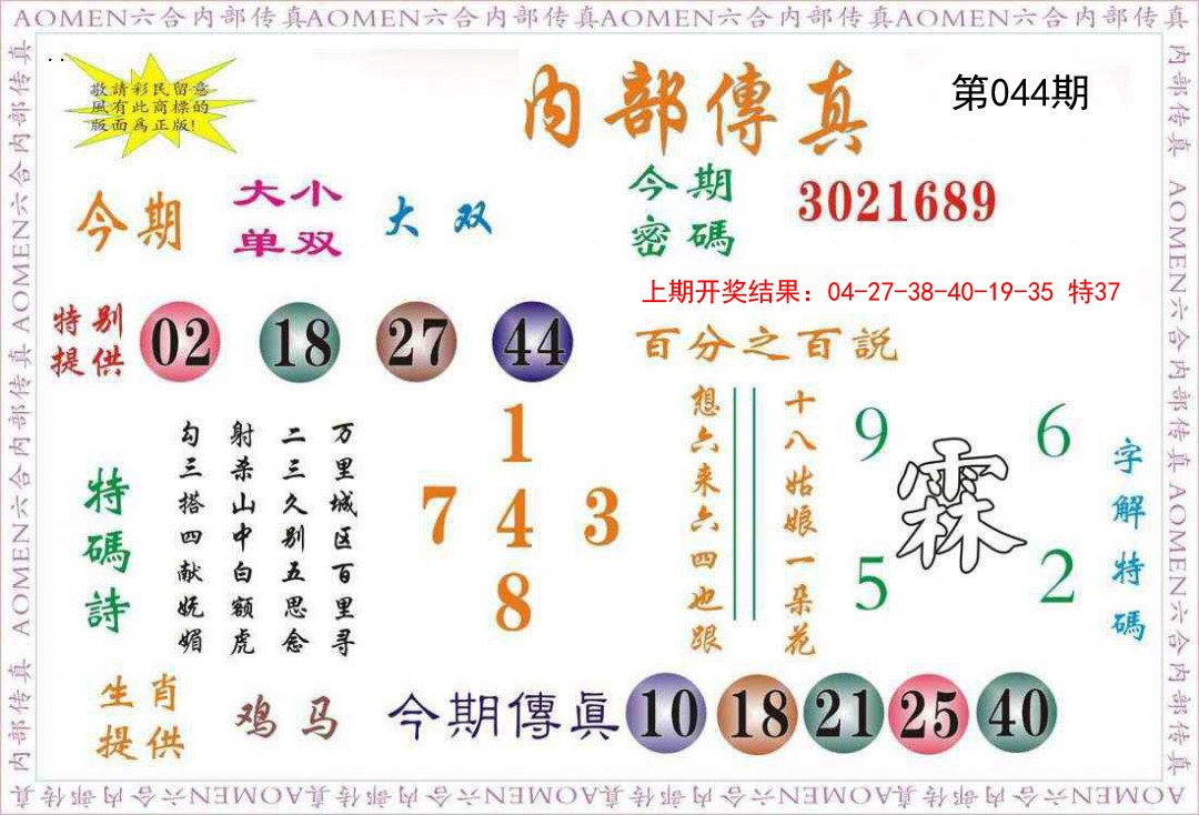 2025044期内部传真