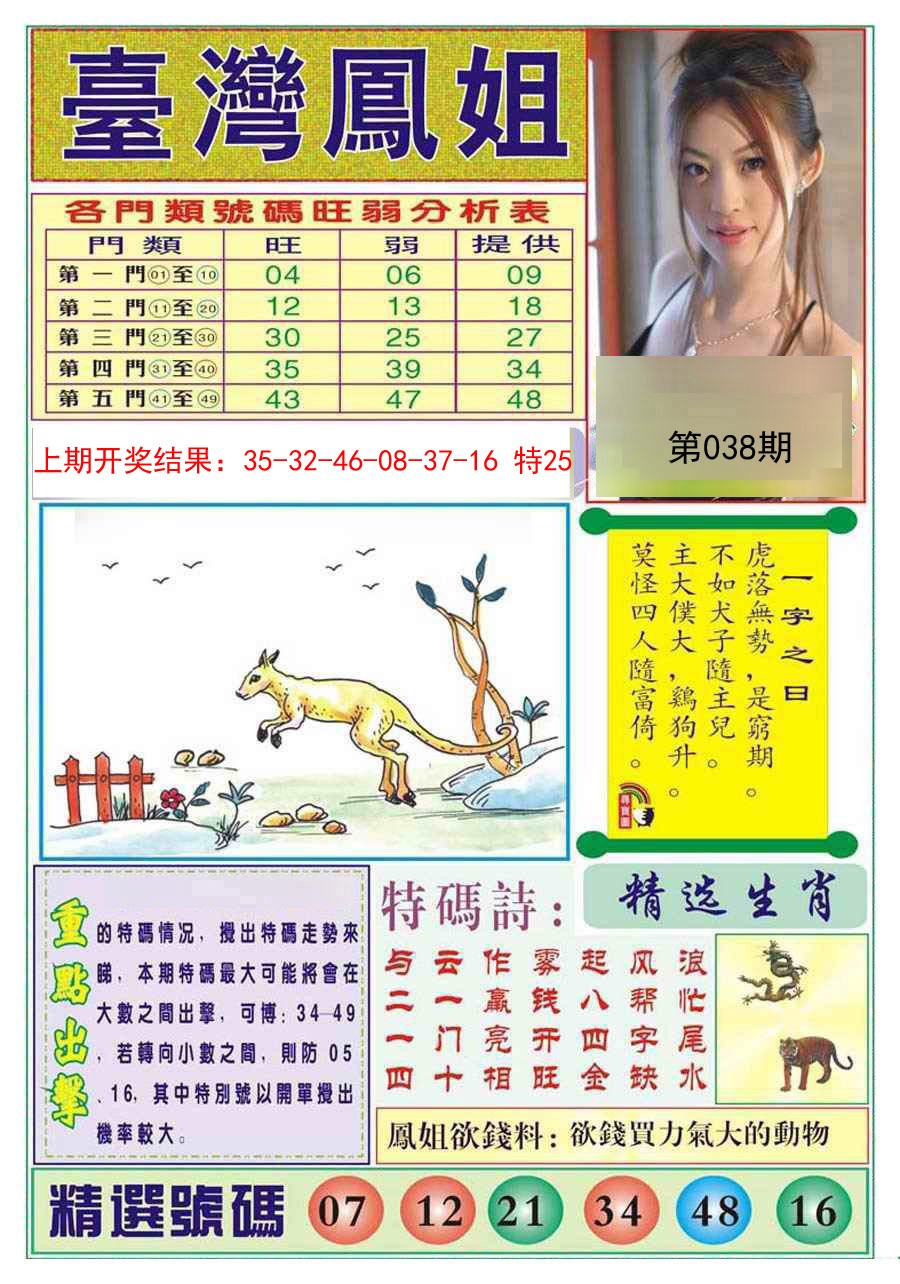2025038期台湾凤姐