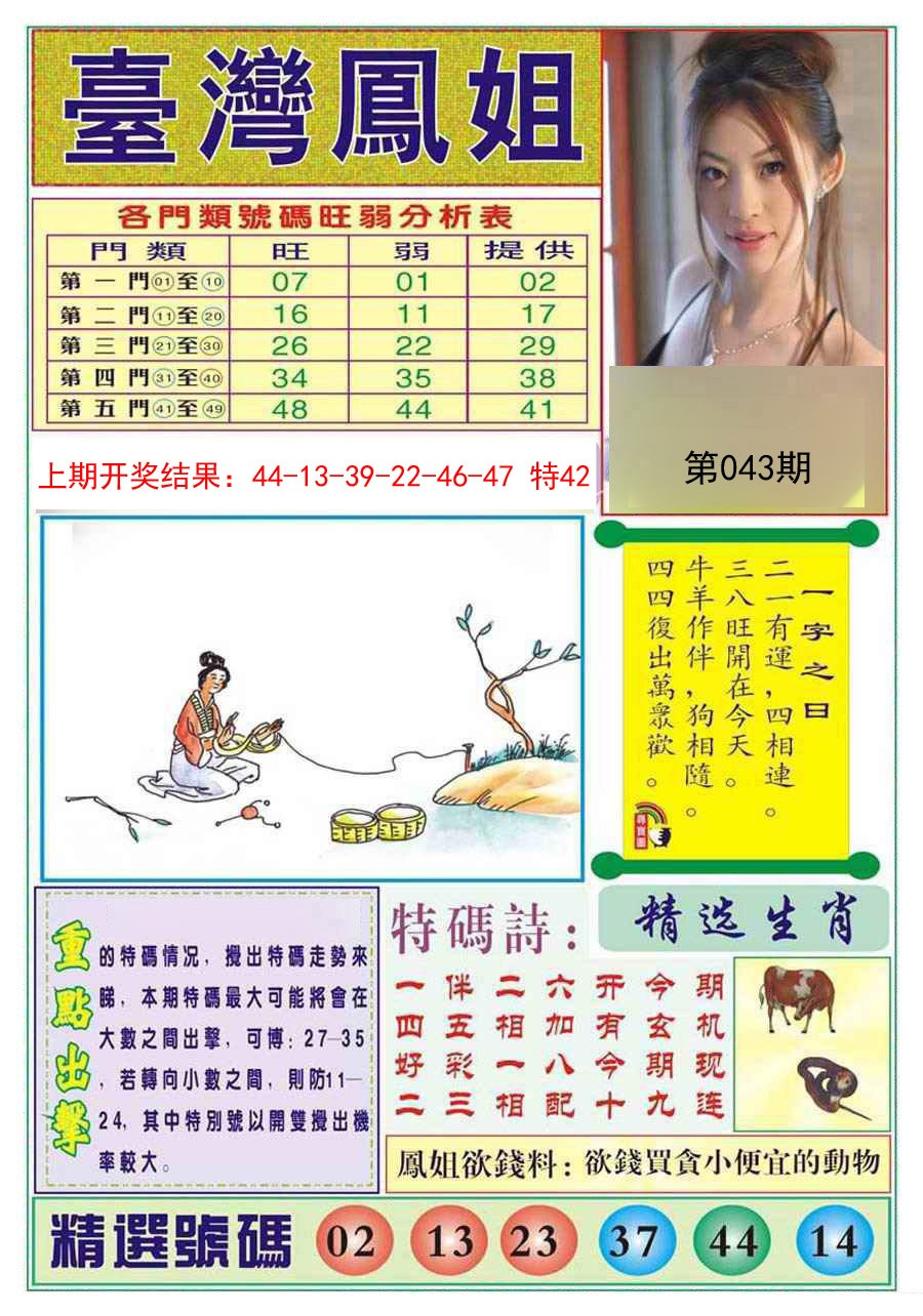 2025043期台湾凤姐