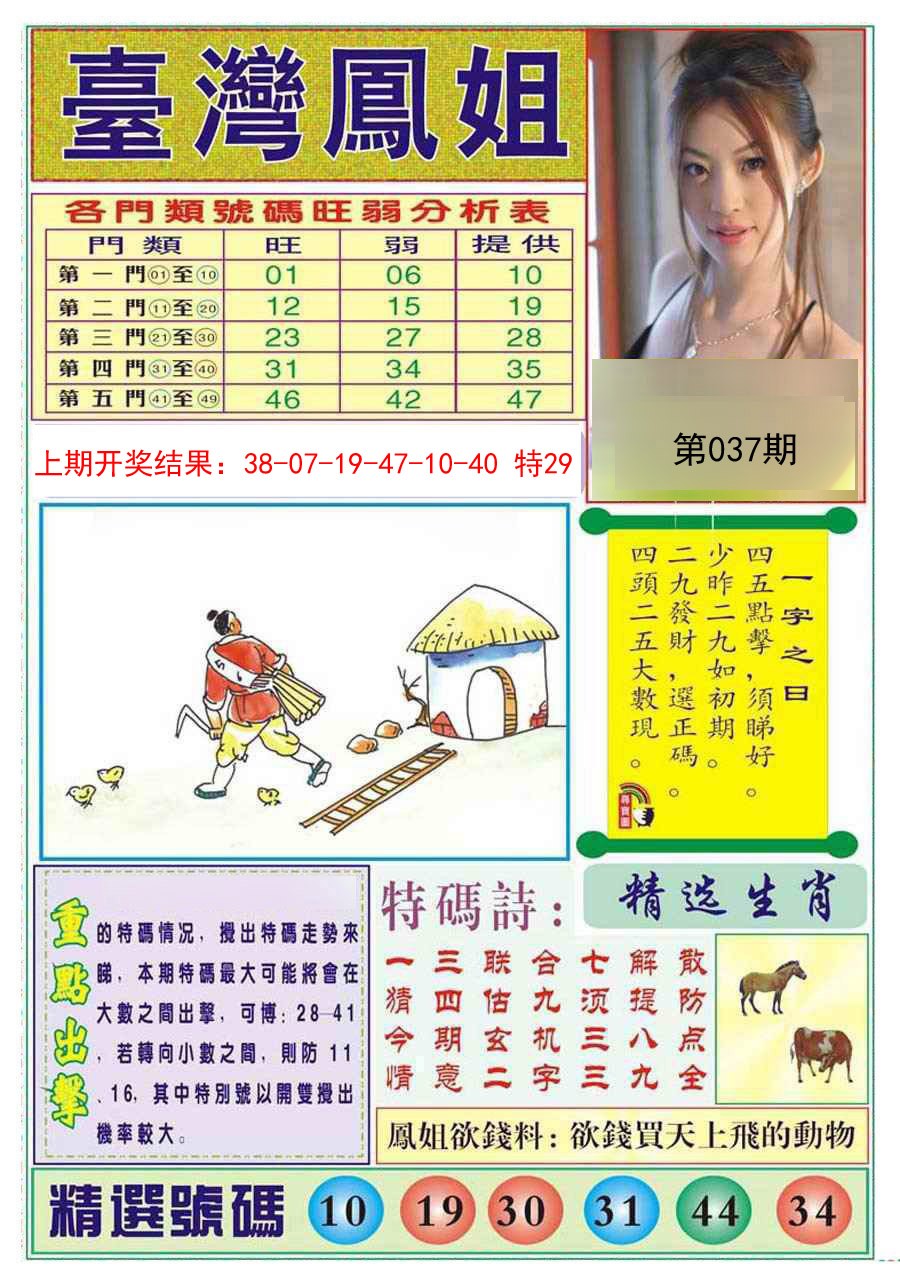 2025037期台湾凤姐