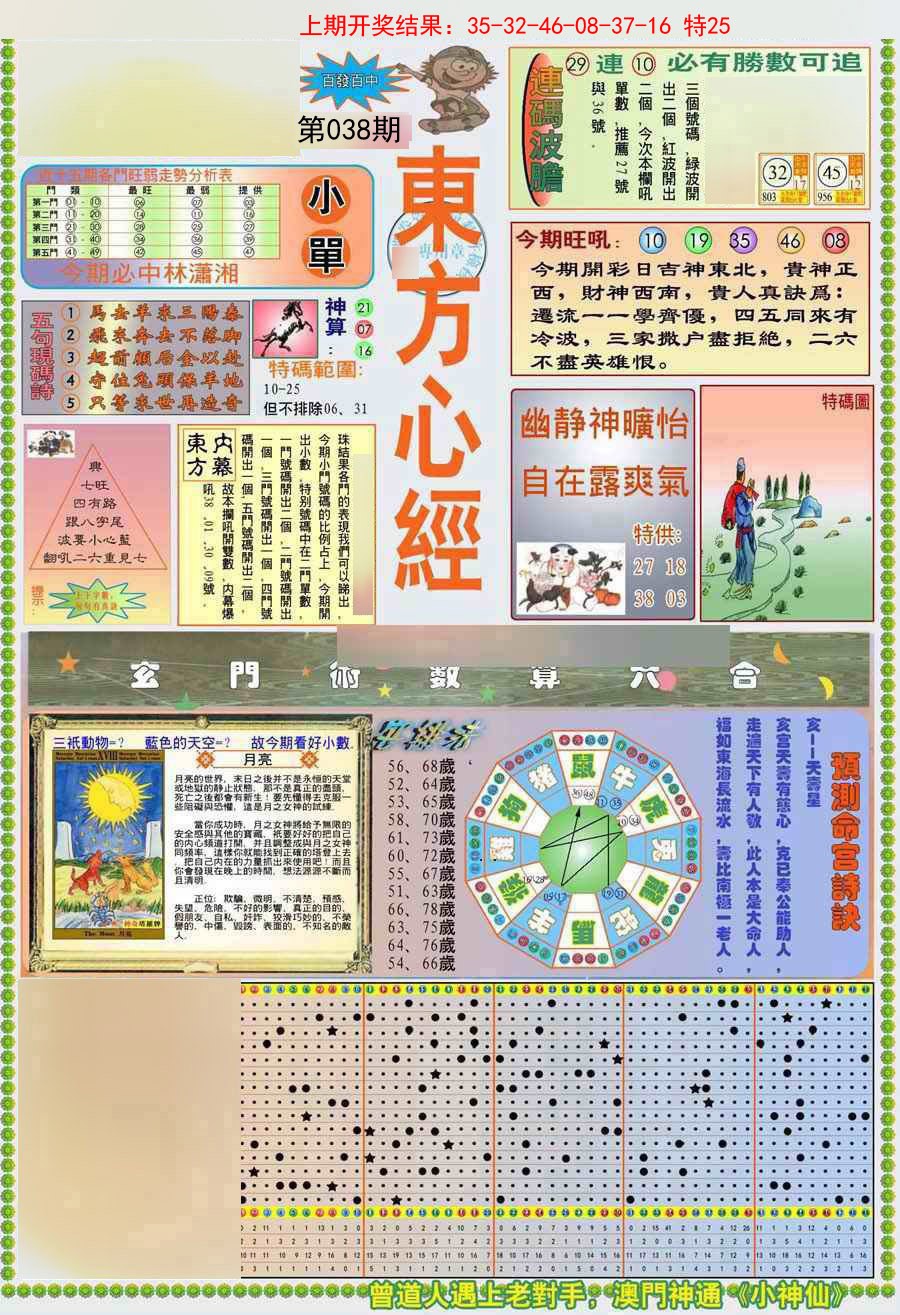 2025038期(新版)东方心经A