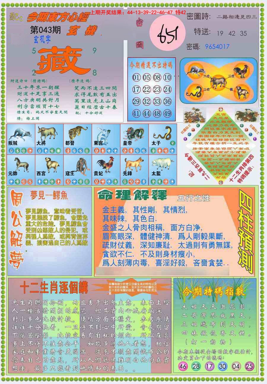 2025043期(新版)东方心经B