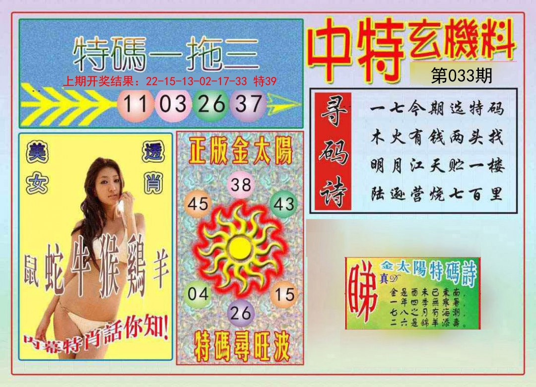 2025033期中特玄机料