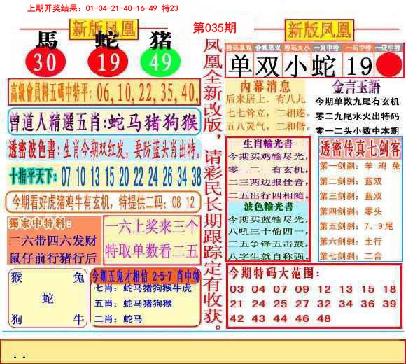 2025035期二代凤凰报